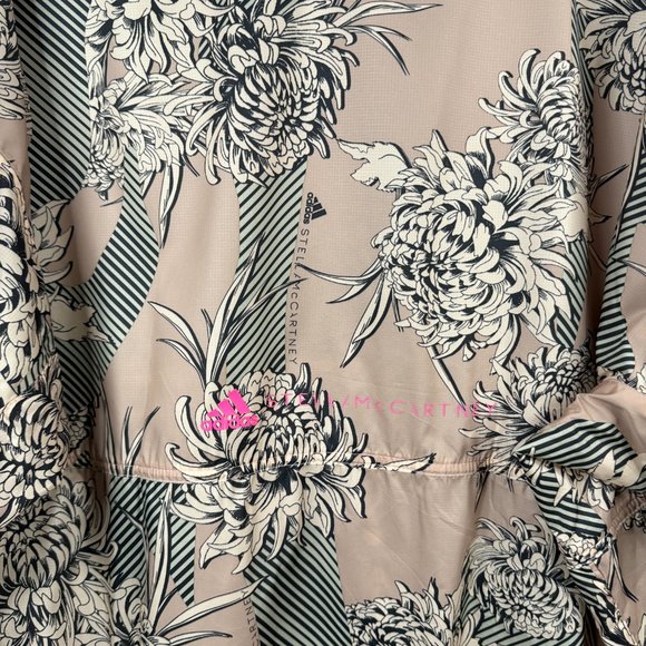 Adidas by Stella McCartney Jacket S Future Playground Half Zip Floral Printed - Picture 15 of 15